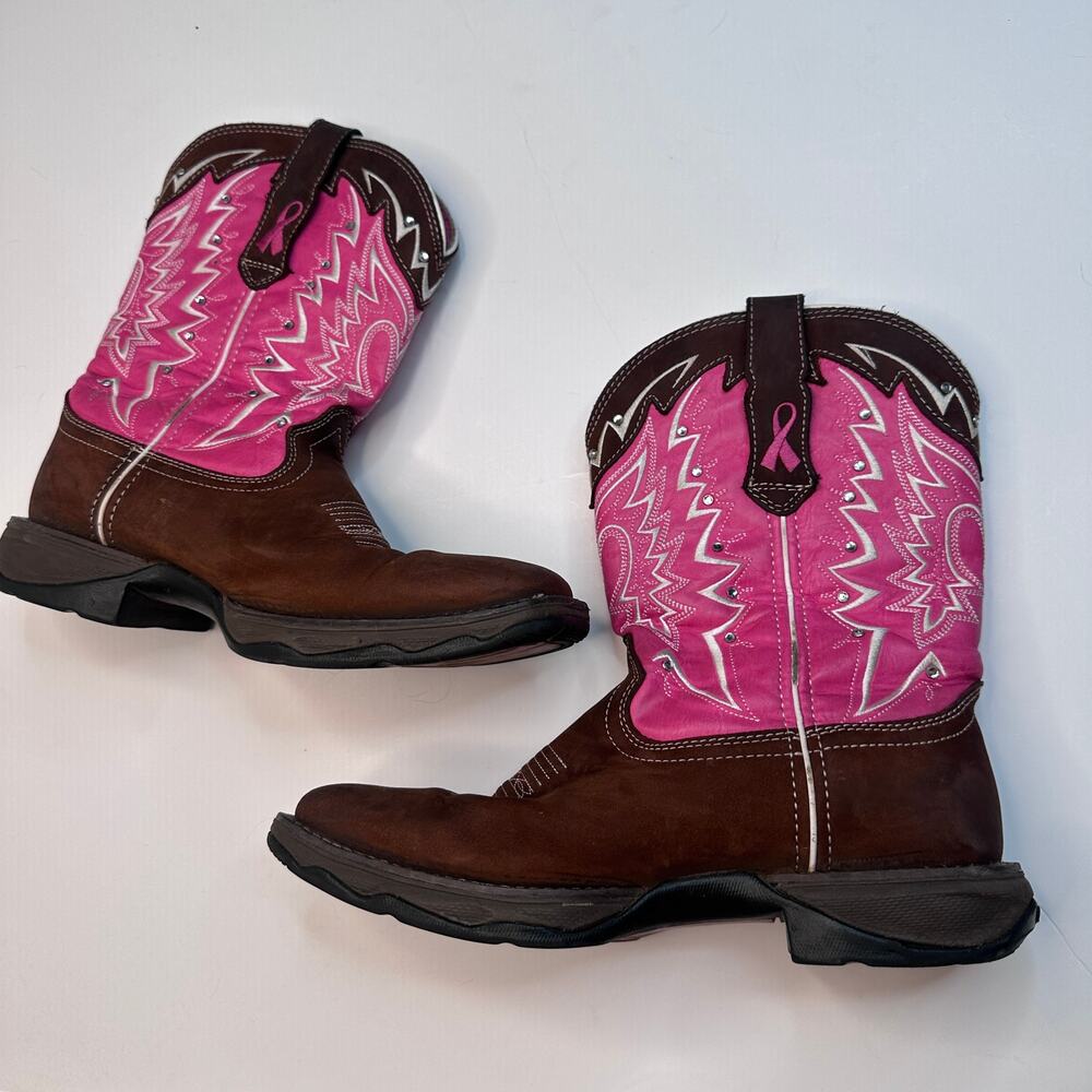 Durango Rebel Breast Cancer Pink Ribbon Western Boots